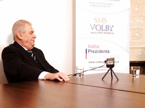 Miloš Zeman odpovídá na osobní otázky pro Volba Prezidenta CZ